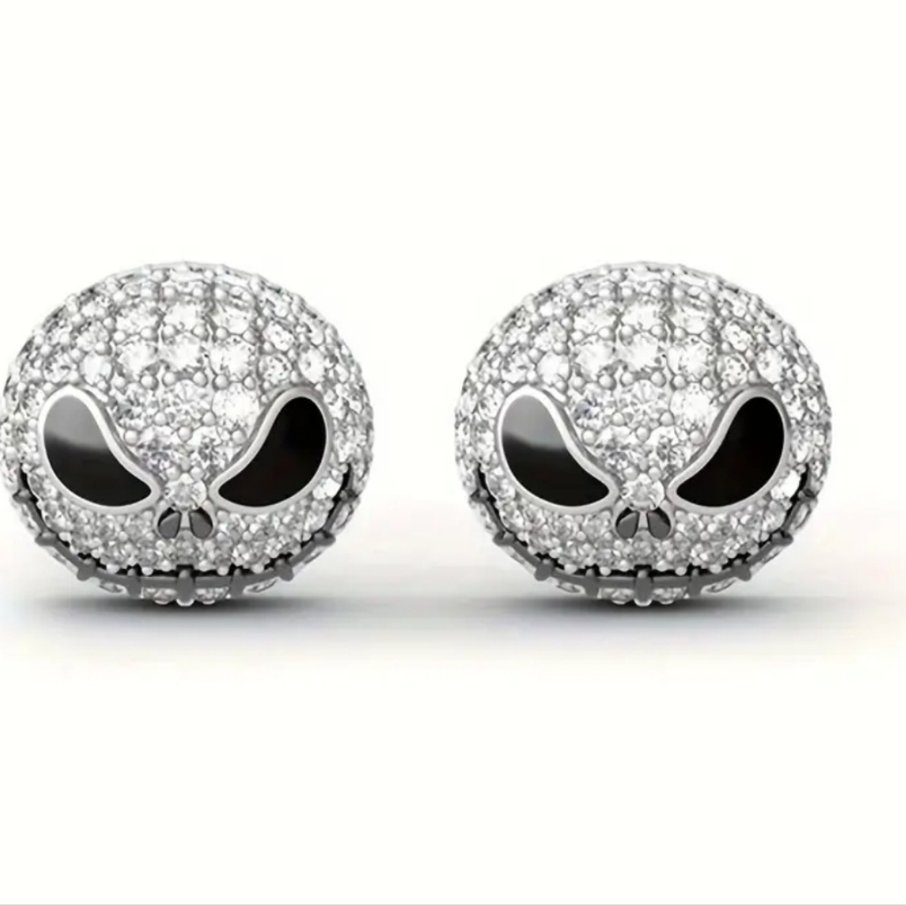 Nightmare before Christmas skull studs